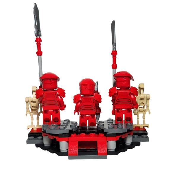 Lego Star Wars Elite Praetorian Guard Lot Of 3 W/ Platform And 2 Battle Droids - Picture 2 of 7